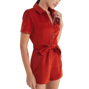 Urban Outfitters BDG Hello Sunshine Orange Corduroy Romper - Size 10